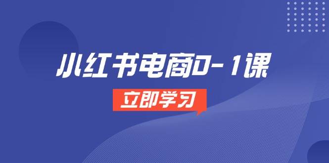 小红书电商0-1课，开店选品全流程，多平台素材处理与爆款笔记制作-轻金阁