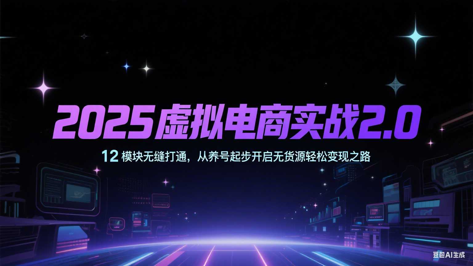 2025虚拟电商实战2.0，12模块无缝打通，从养号起步开启无货源轻松变现之路-轻金阁