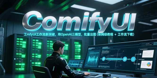 ComfyUI工作流新突破，用OpenAI三模型，批量出图(保姆级教程+工作流下载)-轻金阁