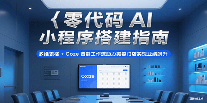 零代码AI小程序搭建指南，多维表格+Coze智能工作流助力美容门店实现业绩飙升-轻金阁