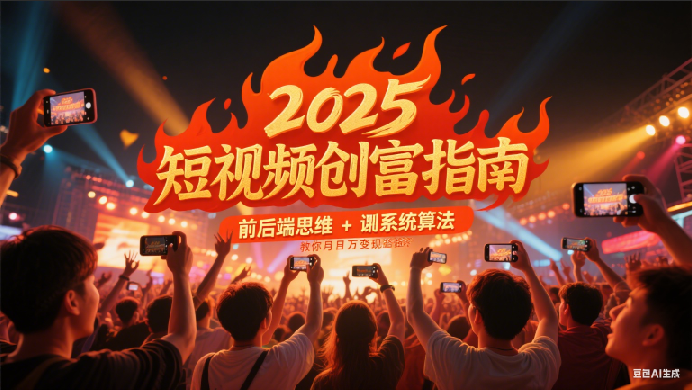 2025短视频创富指南，前后端思维 + 系统算法，教你月入过万变现路径-轻金阁