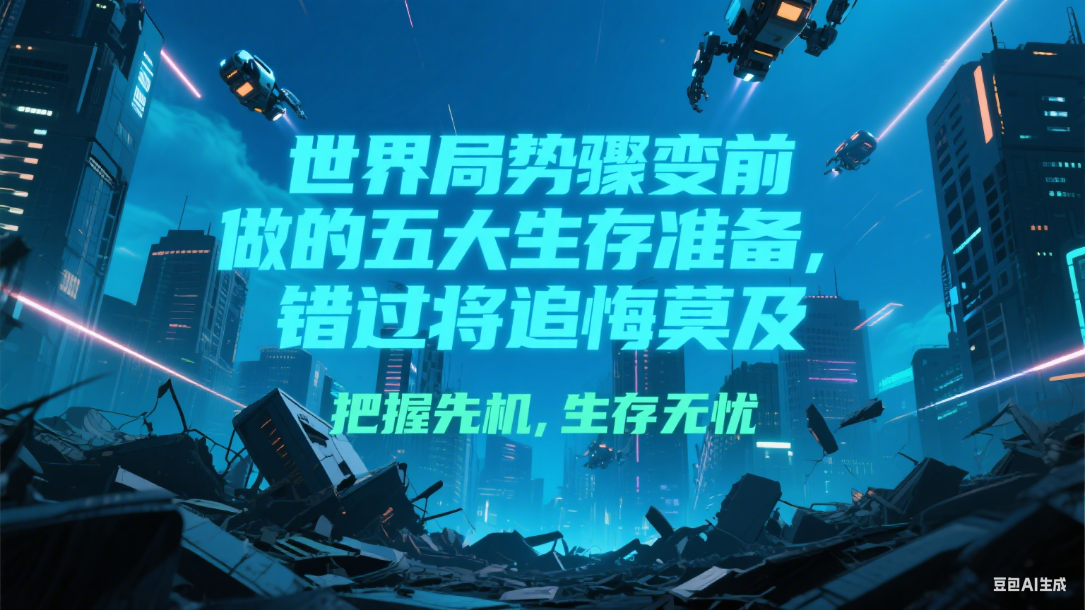 付费文章《世界局势骤变前必做的五大生存准备，错过将追悔莫及》-轻金阁