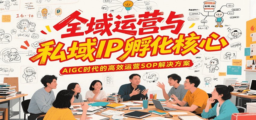 全域运营与私域IP孵化核心，AIGC时代的高效运营SOP解决方案-轻金阁