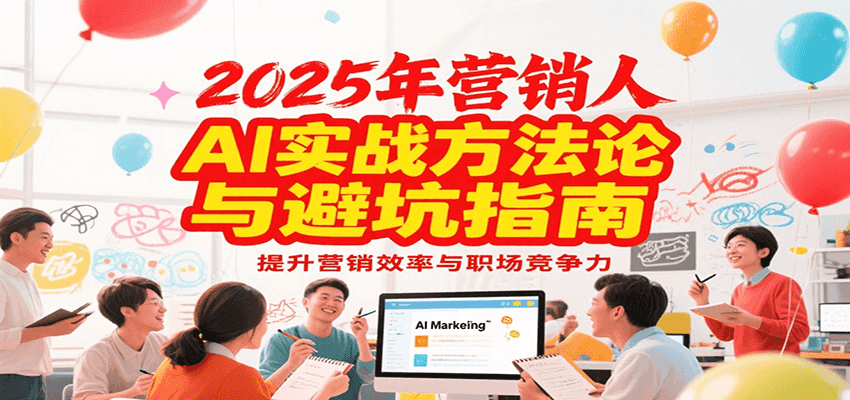 2025年营销实战方法论与避坑指南，利用AI提升营销效率与职场竞争力-轻金阁