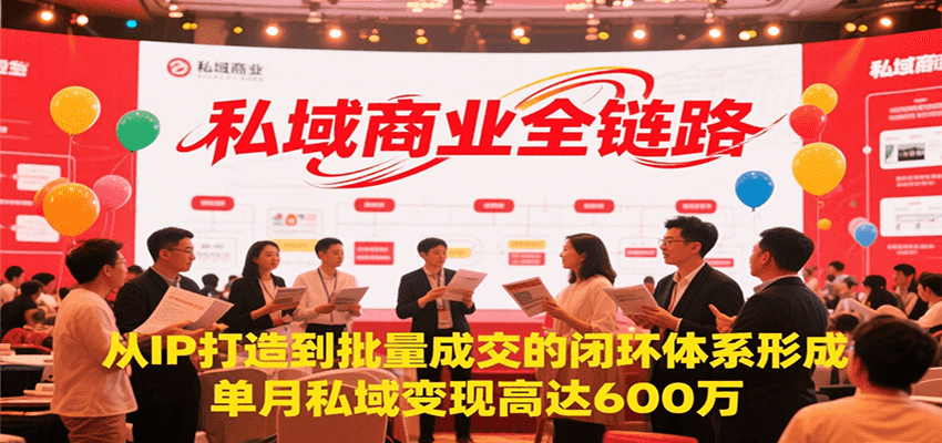 私域商业全链路，从IP打造到批量成交的闭环体系形成，单月私域变现600万-轻金阁