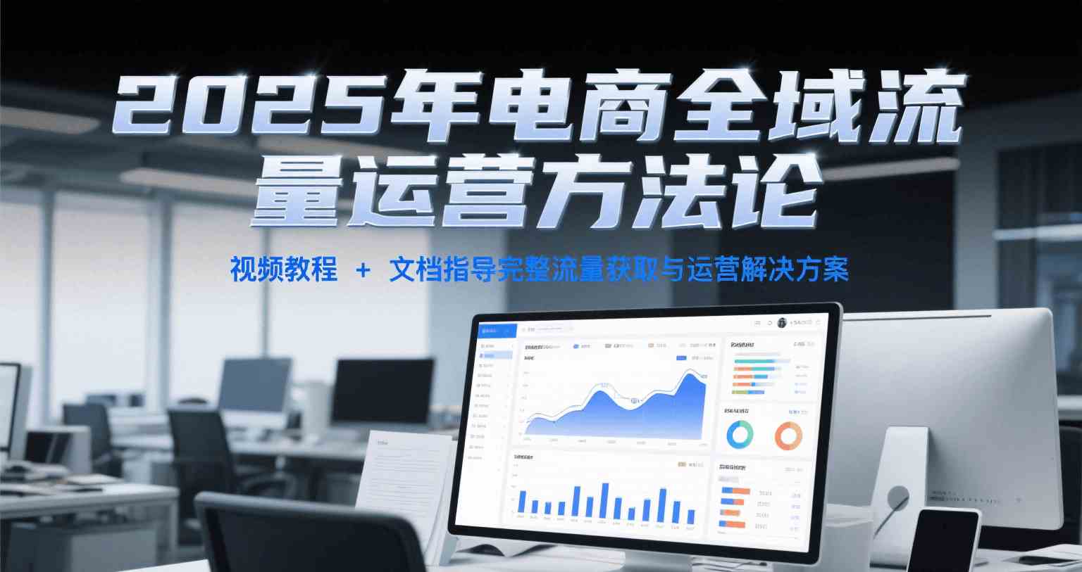 2025年电商全域流量运营方法论，视频教程+文档指导完整流量获取与运营解决方案-轻金阁