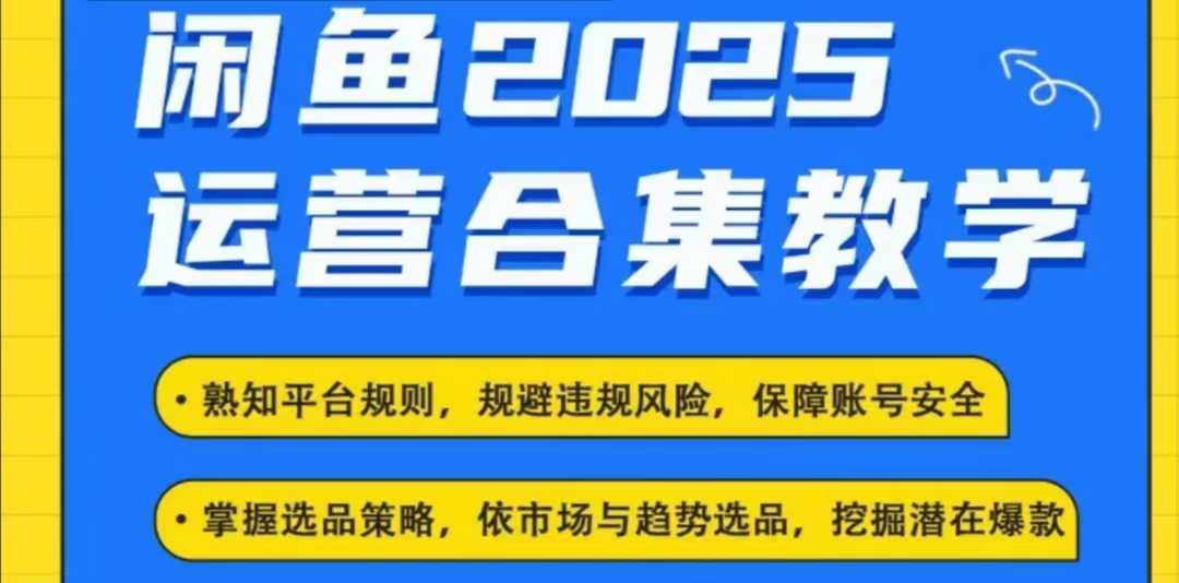 2025闲鱼电商运营全集，2025最新咸鱼玩法-轻金阁