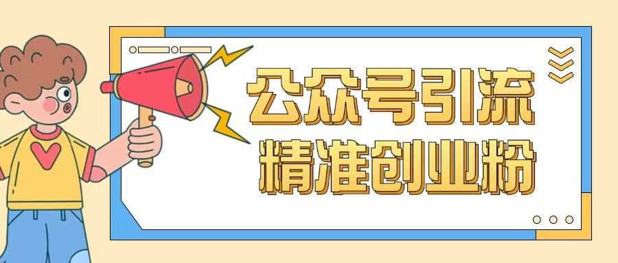 公众号引流创业粉玩法，0基础即可轻松掌握流量-轻金阁