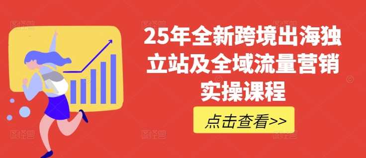 25年全新跨境出海独立站及全域流量营销实操课程，跨境电商独立站TIKTOK全域营销普货特货玩法大全-轻金阁