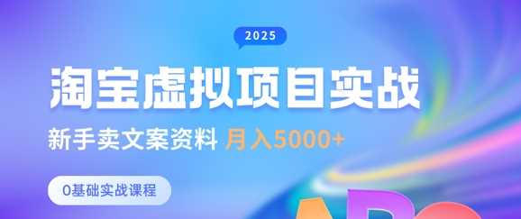 淘宝虚拟项目垂直玩法，新手卖文案资料，月入5k+-轻金阁