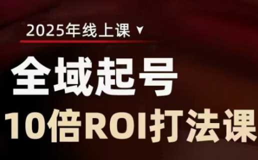 2025全域起号10倍ROI打法课，助你提升直播间的投资回报率-轻金阁