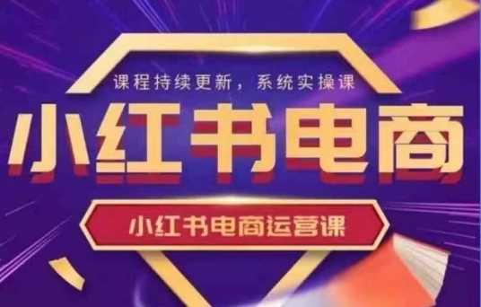 小红书电商运营实操课，​新手从0~1落地实操-轻金阁