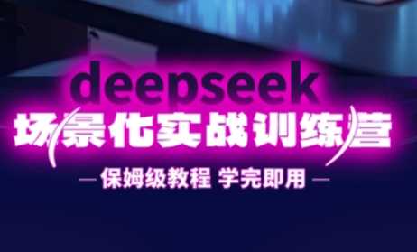 DeepSeek场景化实战训练营，保姆级教程，学完即用，手把手教你用DeepSeek提升效率-轻金阁