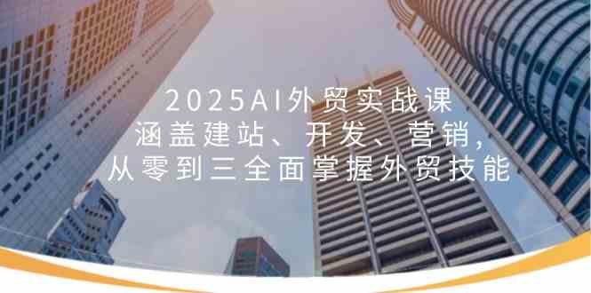 2025AI外贸实战课：涵盖建站、开发、营销, 从零到三全面掌握外贸技能-轻金阁