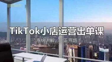 TikTok小店运营出单课，从开店选品、运营出单、发货回款，进行全流程讲解-轻金阁