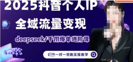 2025个人IP短视频带货(进阶版)全域流量变现，deepseek千川爆单进阶课-轻金阁