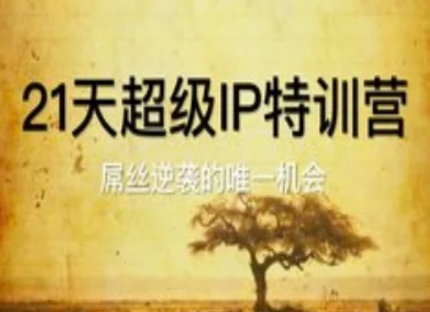 21天超级IP特训营，屌丝逆袭的唯一机会-轻金阁