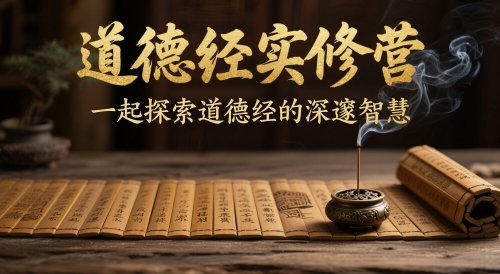 道德经实修营，一起探索道德经的深邃智慧-轻金阁