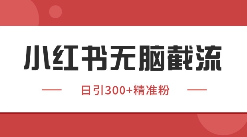 小红书只要你有同行就能获客，独家野路子获客玩法，暴力截流【揭秘】-轻金阁