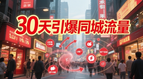 30天引爆同城流量：团购篇 认知篇 流量篇 来客篇 达人篇 老板人设IP篇 投流篇-轻金阁