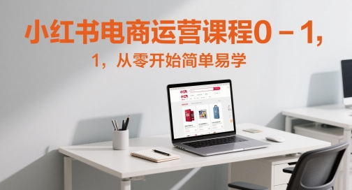小红书电商运营课程0-1，从零开始简单易学-轻金阁