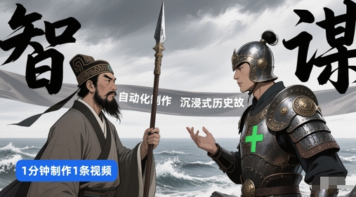 扣子工作流一键生成沉浸式历史故事，一天工作量，3分钟搞定-轻金阁