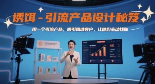 诱饵-引流产品设计秘笈，用一个引流产品，吸引精准客户，让他们主动找你-轻金阁