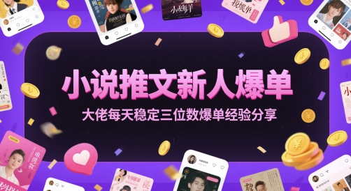 小说推文新人爆单大佬每天稳定三位数爆单经验分享-轻金阁