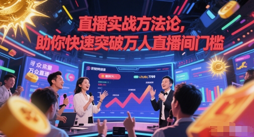 直播实战方法论，助你快速突破万人直播间门槛-轻金阁