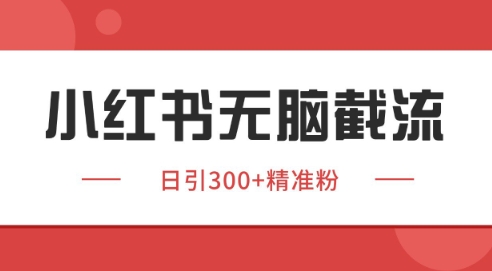 小红书截流同行客源，独家野路子获客玩法 日引200+暴力获客【揭秘】-轻金阁