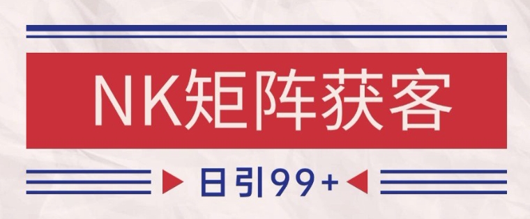 小红书某音NK赛道引流获客 自热矩阵日引200+【揭秘】-轻金阁