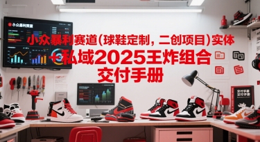 小众暴利赛道(球鞋定制，二创项目)实体+私域2025王炸组合  交付手册-轻金阁
