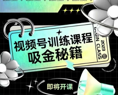 如何做好视频号，视频号训练课程，吸金秘籍-轻金阁