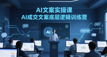 AI文案实操课，AI成交文案底层逻辑训练营-轻金阁