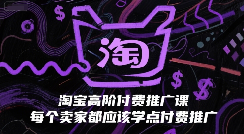 淘宝高阶付费推广课，每个卖家都应该学点付费推广-轻金阁