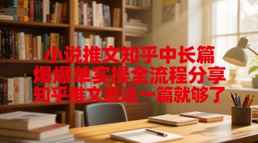 小说推文知乎中长篇爆单实操全流程分享，知乎推文看这一篇就够了-轻金阁