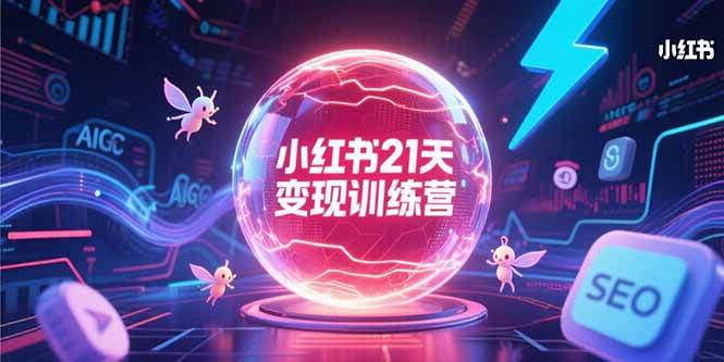 （15328期）小红书21天变现训练营，AIGC工具高效应用，SEO优化核心技巧-轻金阁