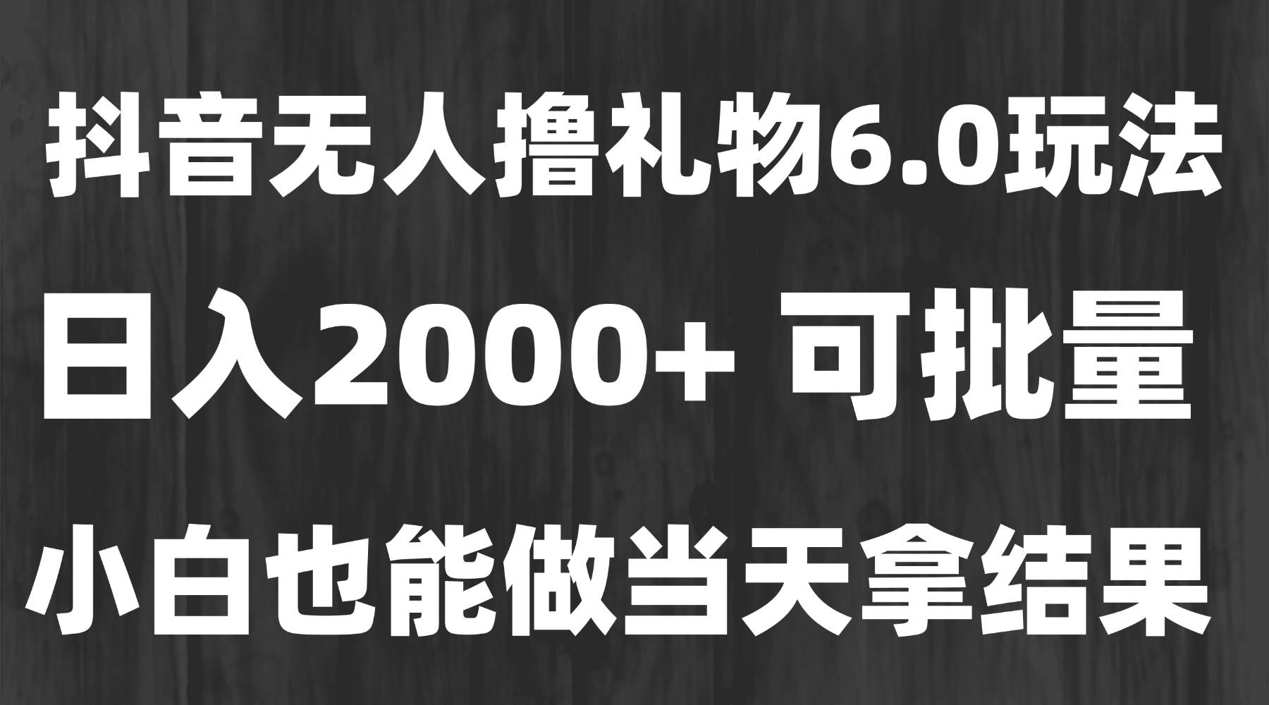 （15250期）最新风口暴力撸金技术，无人撸礼物，长期稳定 一天收益2000+，小白当天…-轻金阁