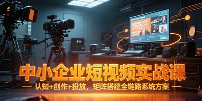 （15249期）中小企业短视频实战课，认知+创作+投放，矩阵搭建全链路系统方案-轻金阁