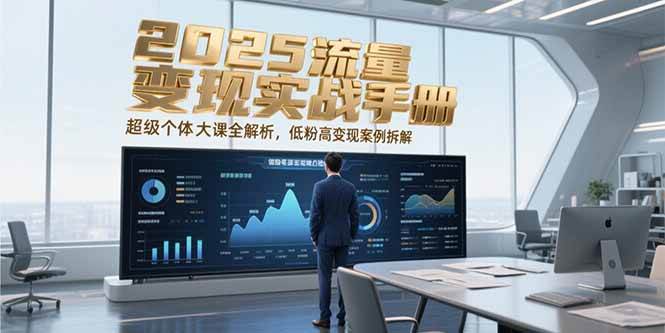 （15188期）2025流量变现实战手册，超级个体大课全解析，低粉高变现案例拆解-轻金阁