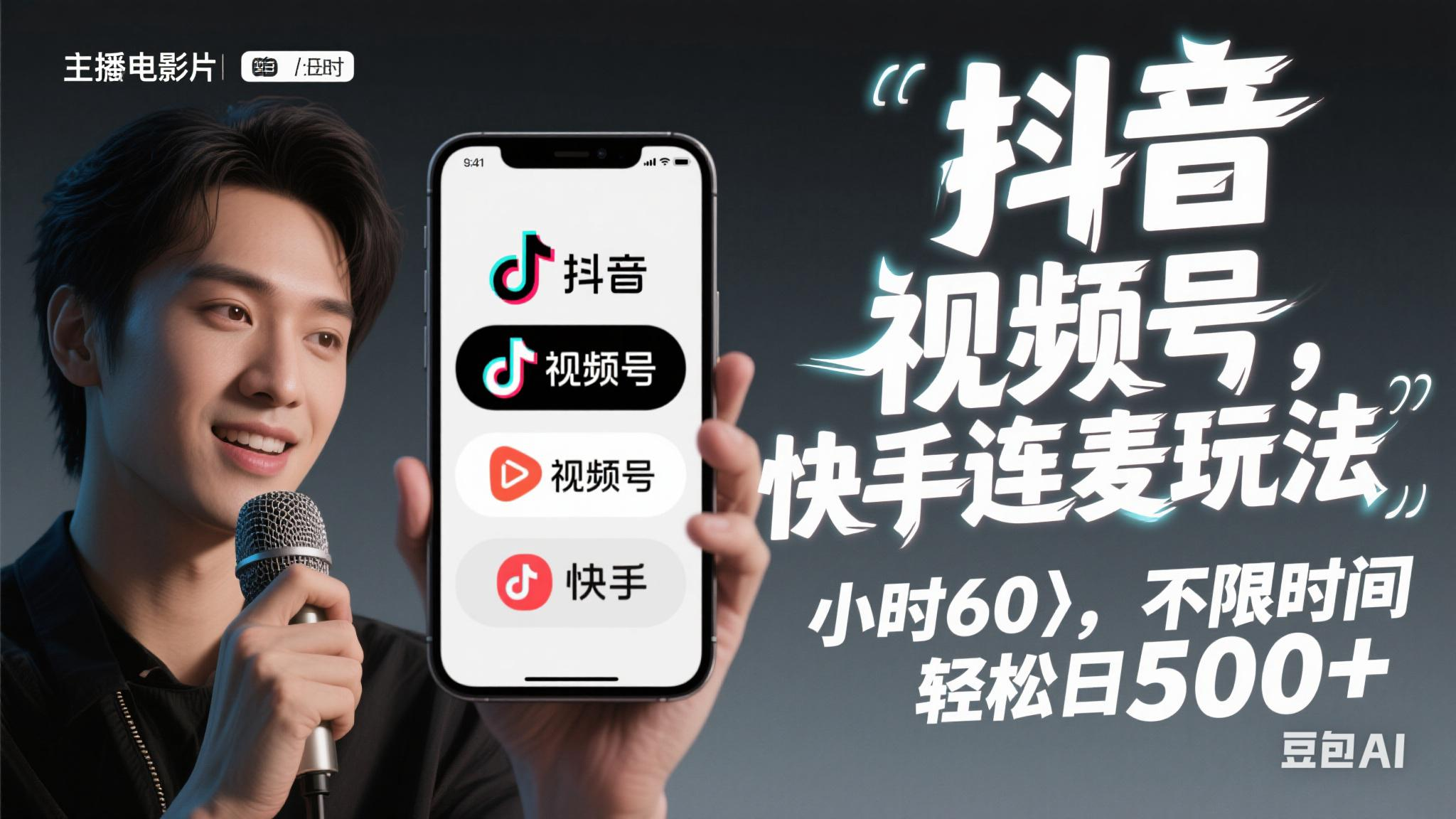 （14899期）抖音，快手，视频号无脑连麦玩法！快速入门，单日稳冲1000+-轻金阁