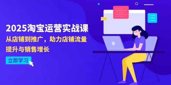 （14504期）2025淘宝运营实战课-4月更新：从店铺到推广，助力店铺流量提升与销售增长-轻金阁