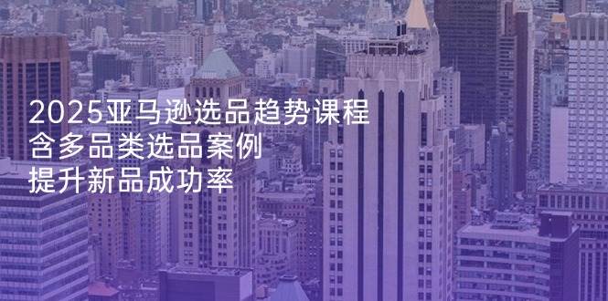 （14434期）2025亚马逊选品趋势课程，含多品类选品案例，提升新品成功率-轻金阁