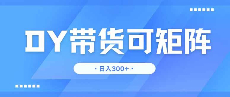 （14414期）DY带货，日入300＋矩阵无上限-轻金阁