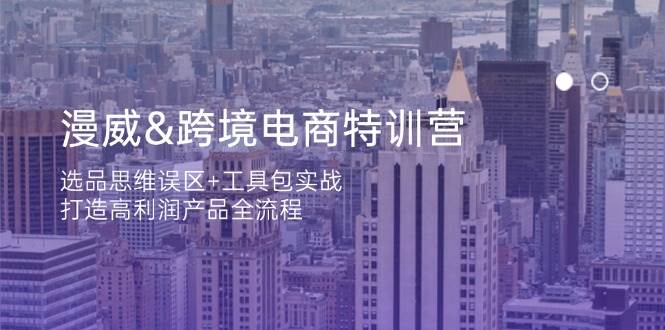 （14295期）漫威 跨境电商特训营：选品思维误区+工具包实战，打造高利润产品全流程-轻金阁