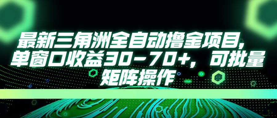 （14191期）最新三角洲全自动撸金项目，单窗口收益30-70+，可批量矩阵操作-轻金阁