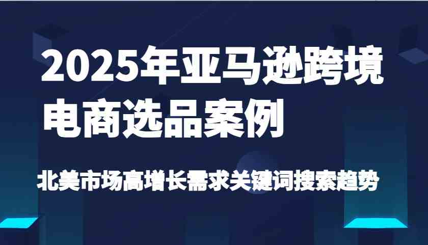 2025年亚马逊跨境电商选品案例-北美市场高增长需求关键词搜索趋势（更新)-轻金阁