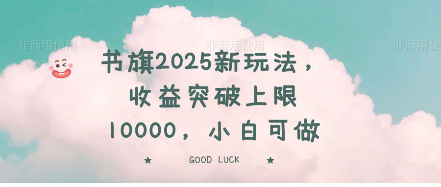 （14519期）书旗2025新玩法，收益突破上限10000，小白可做-轻金阁