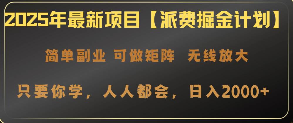 （14518期）2025年最新项目【派费掘金计划】操作简单，日入2000+-轻金阁