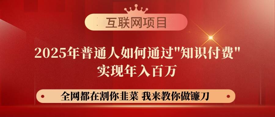 （14466期）【网创项目终点站-镰刀训练营超级IP合伙人】25年普通人如何通过“知识…-轻金阁